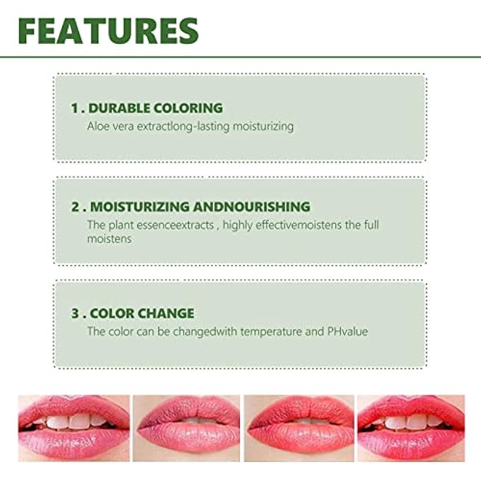 Contek 3.5G LIP COLOR CHANGING LIPSTICK, ALOE VERA PLANT EXTRACT CHANGING LIP BALM LIP CARE BEAUTY MAKEUP TOOL FOR GIRLS AND WOMEN - Image 2